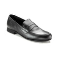 Italian-made Black Leather Boy's Dressy Loafer