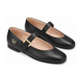 Black Leather Mary Jane for Girls