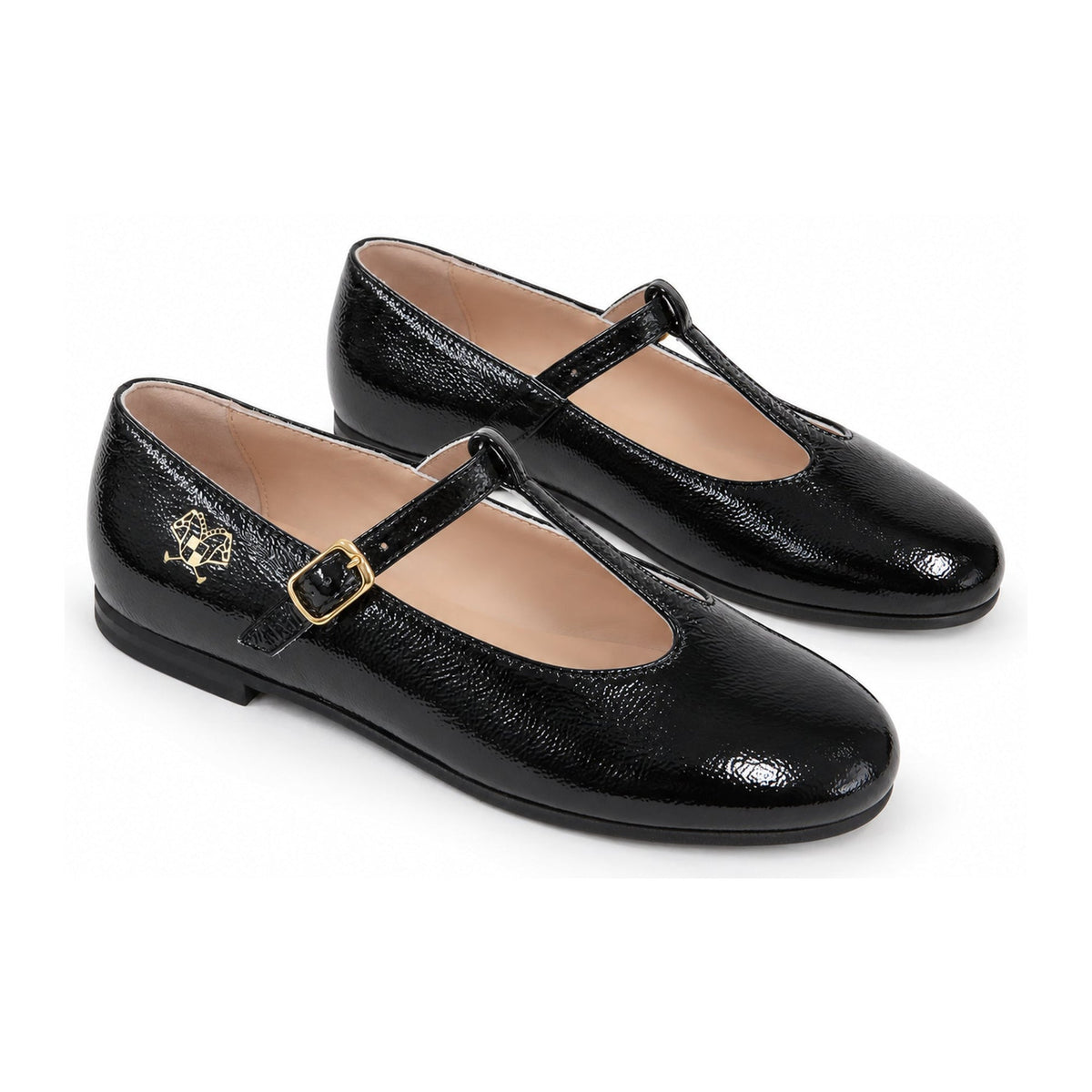 Black Crinkled Patent