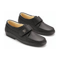 Black Sahara Boys Velcro Shoe