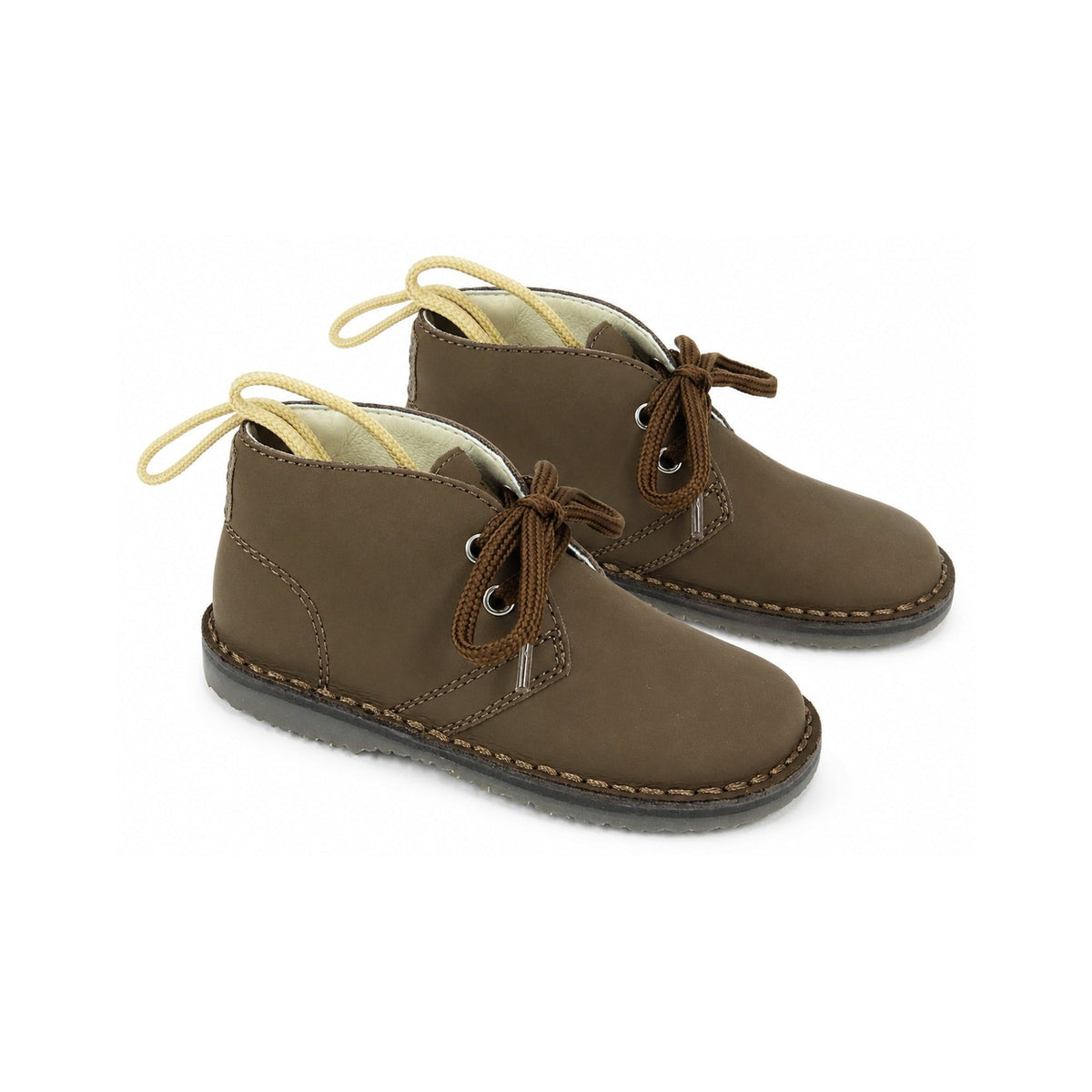 Brown Medium Sahara Baby Lace Shoe