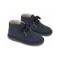 Navy Sahara Baby Lace Shoe