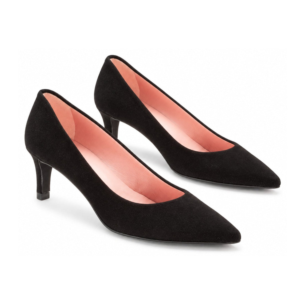 Black Suede Teens Pump